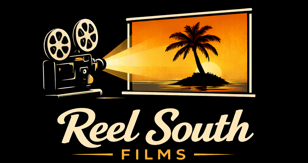 black large reel south films logo (1)